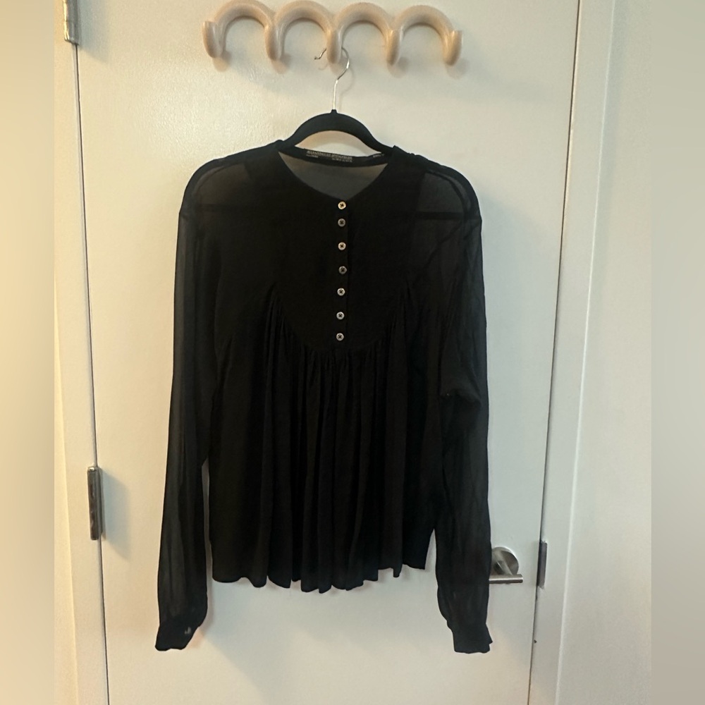 All Saints Sarrau Smock Top
